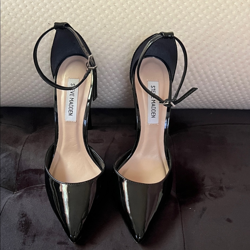 Steve Madden Black Patent Leather Heels